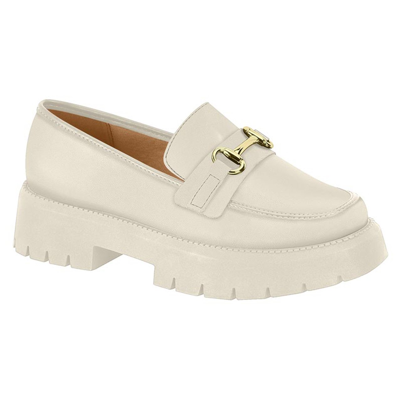 Sapato loafer vizzano feminino 1413.102 Bege 1