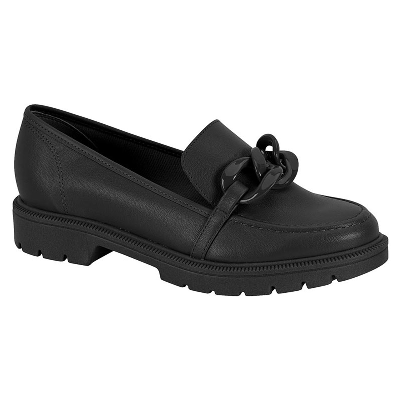 Sapato mocassim beira rio feminino loafer 4283.105 Preto 1