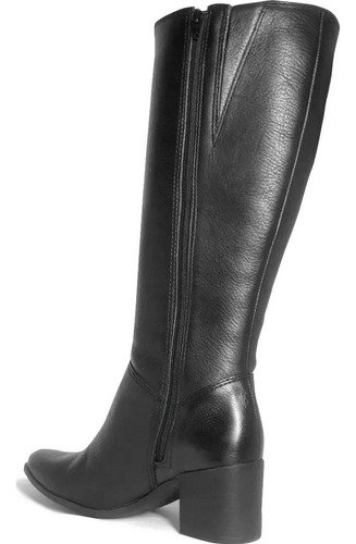 Bota Cano Alto Bottero Confortavel Burnish Preto 2