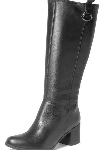 Bota Cano Alto Bottero Confortavel Burnish Preto 3