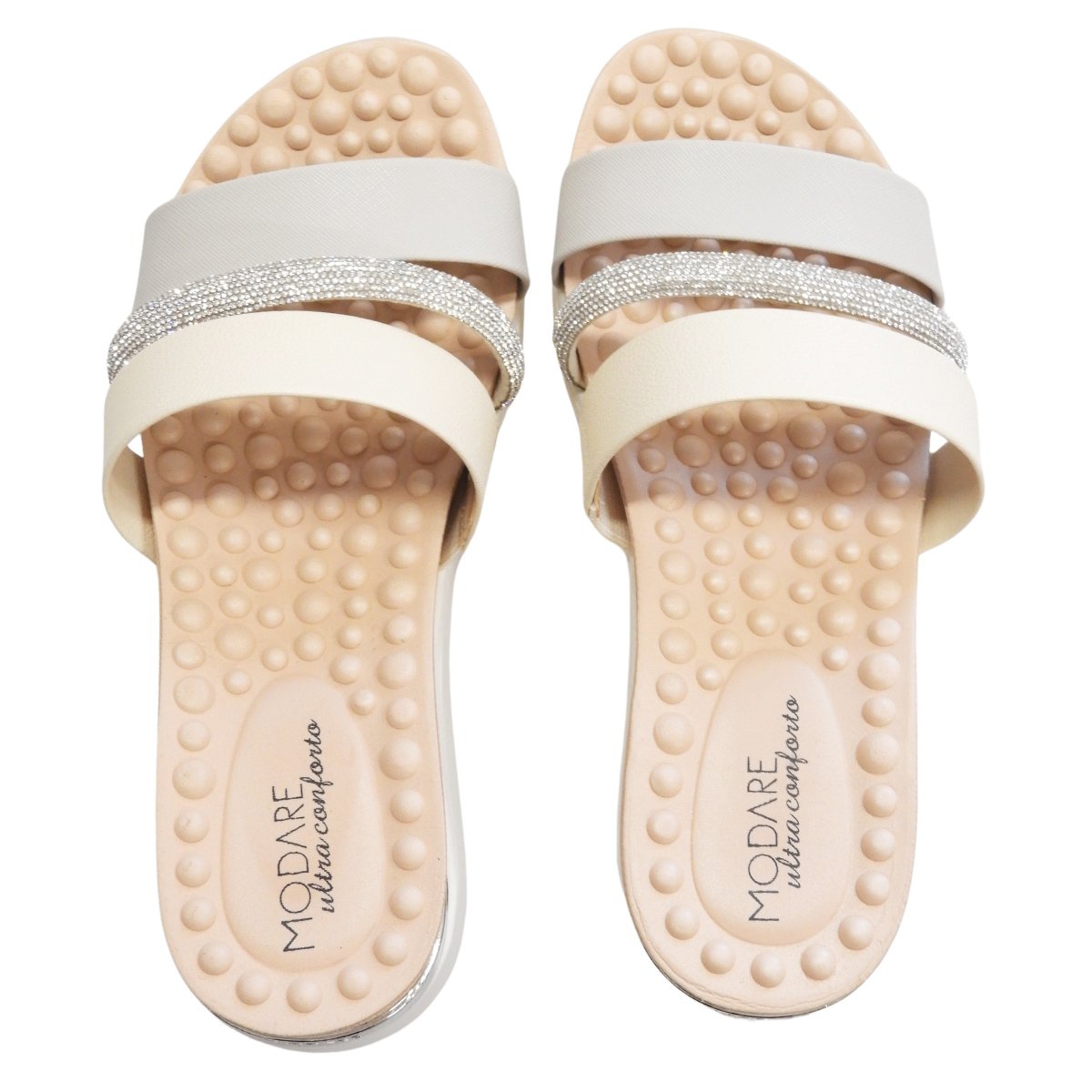 Modare Tamanco Feminino Confortavel Leve Ortopedico Branco 4