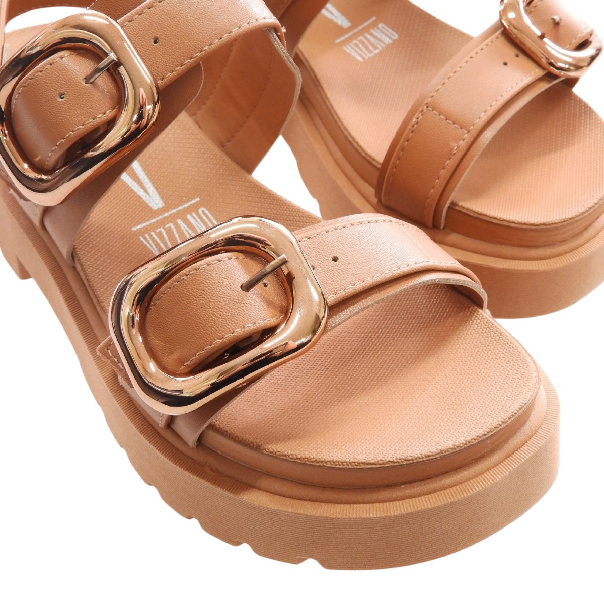 Vizzano Papete Tratorada com Fivela e Velcro Confortavel Marrom 2