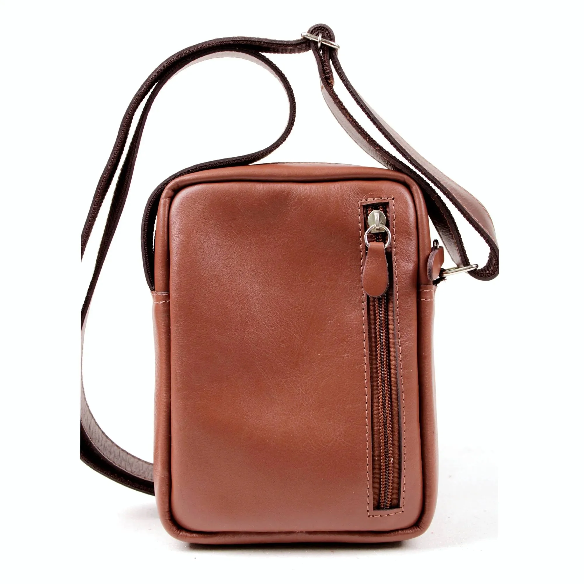 Shoulder Bag em Couro Artlux 1406 Pinhão 2