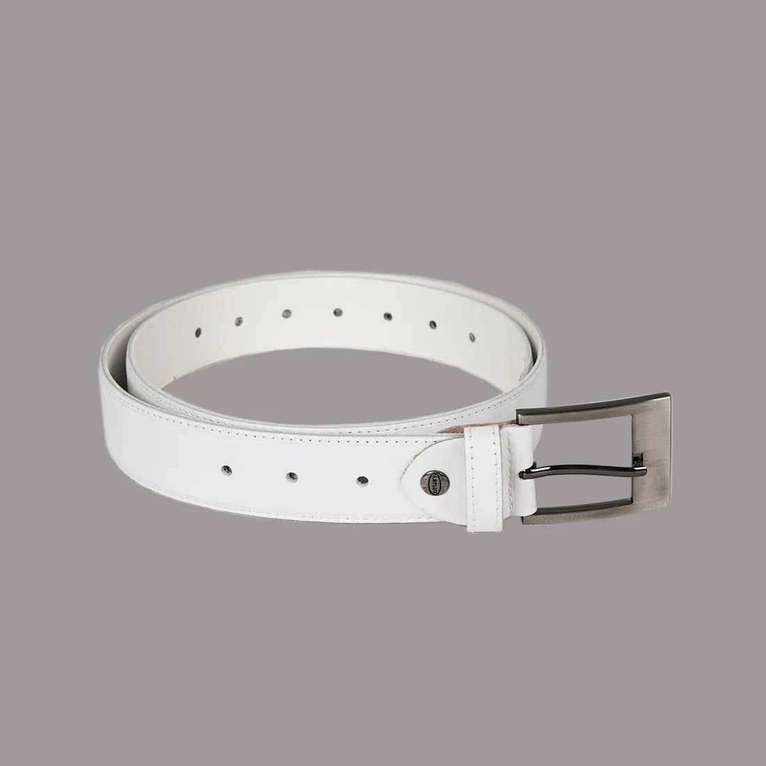 Cinto Masculino em Couro Artlux 2015 Branco 2