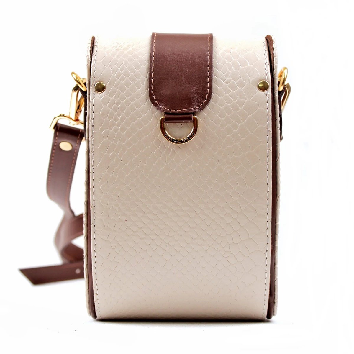 Bolsa Transversal Estruturada em Couro Artlux 9052 Branco 2