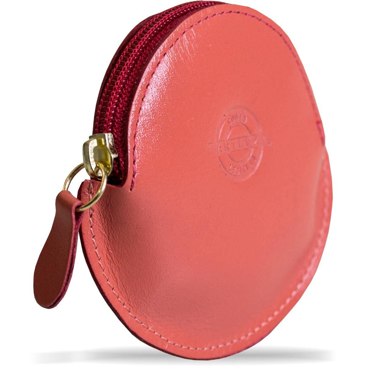 Porta Moedas em Couro Artlux 300 Rosa 2