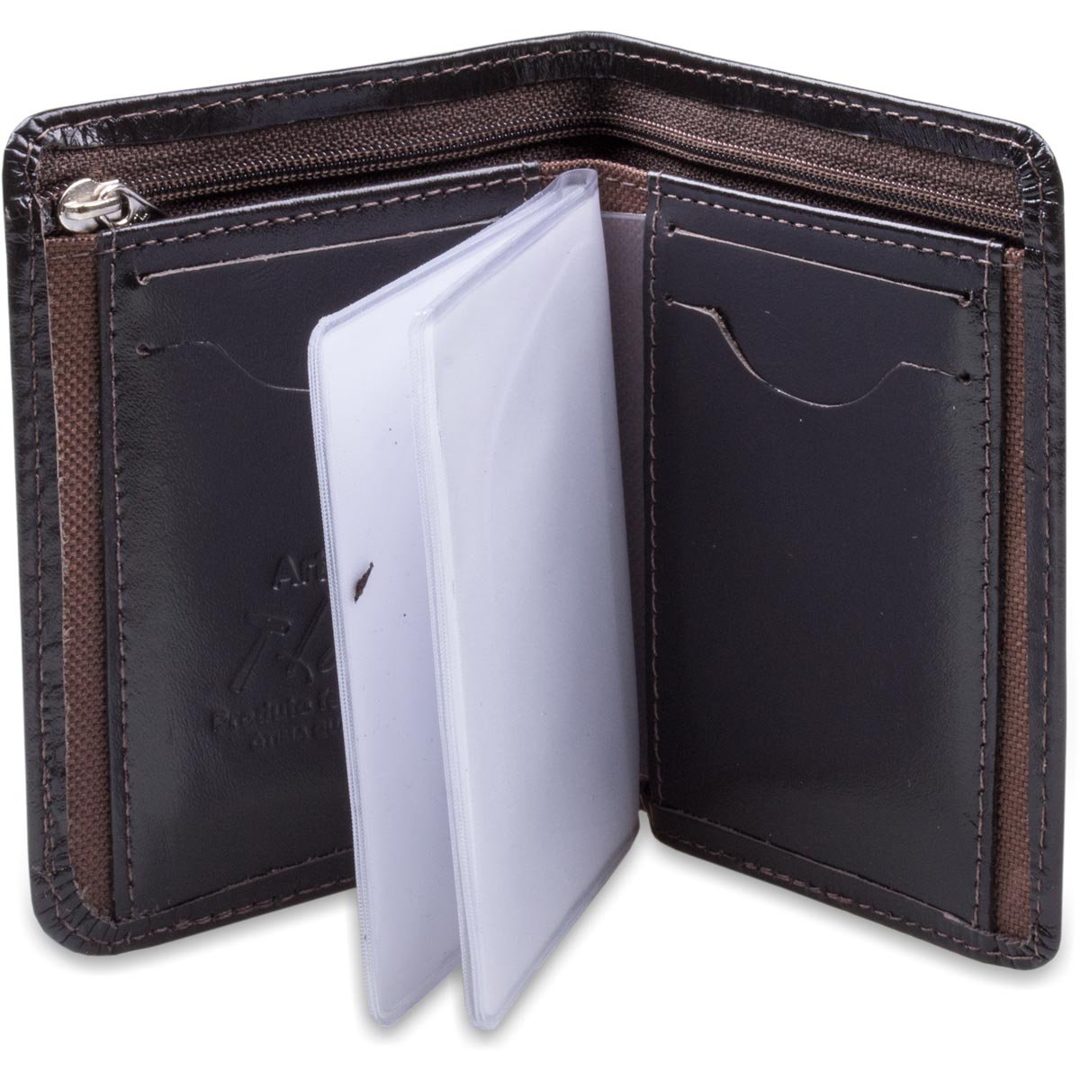 Carteira Couro Pequena Masculina Artlux 911 Preto 2