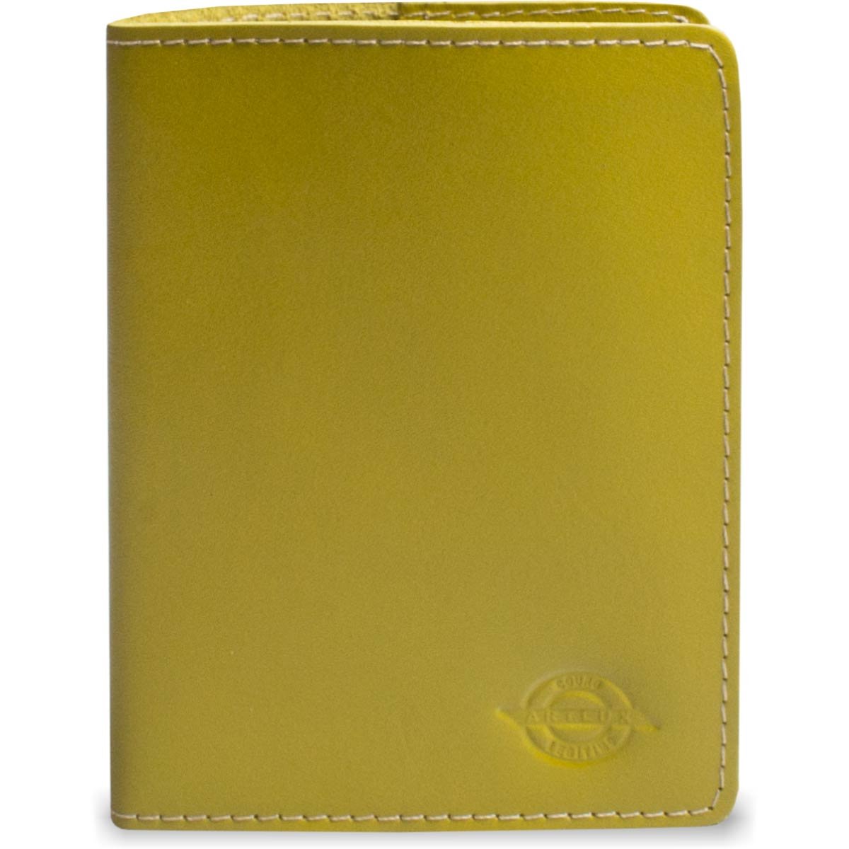 Porta Passaporte em Couro Artlux 950 Amarelo 1