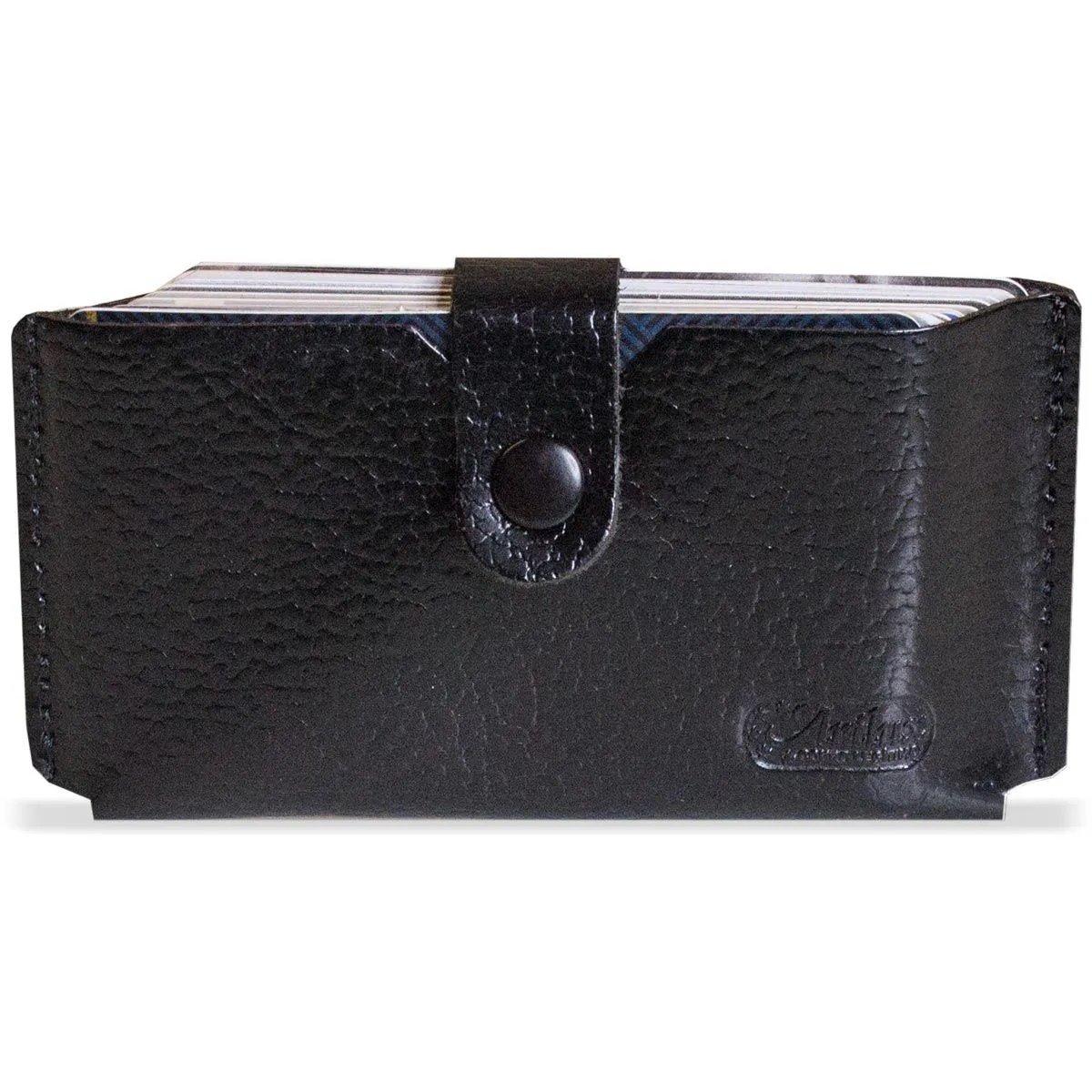 Porta Cartao em Couro Artlux 442 Preto 1