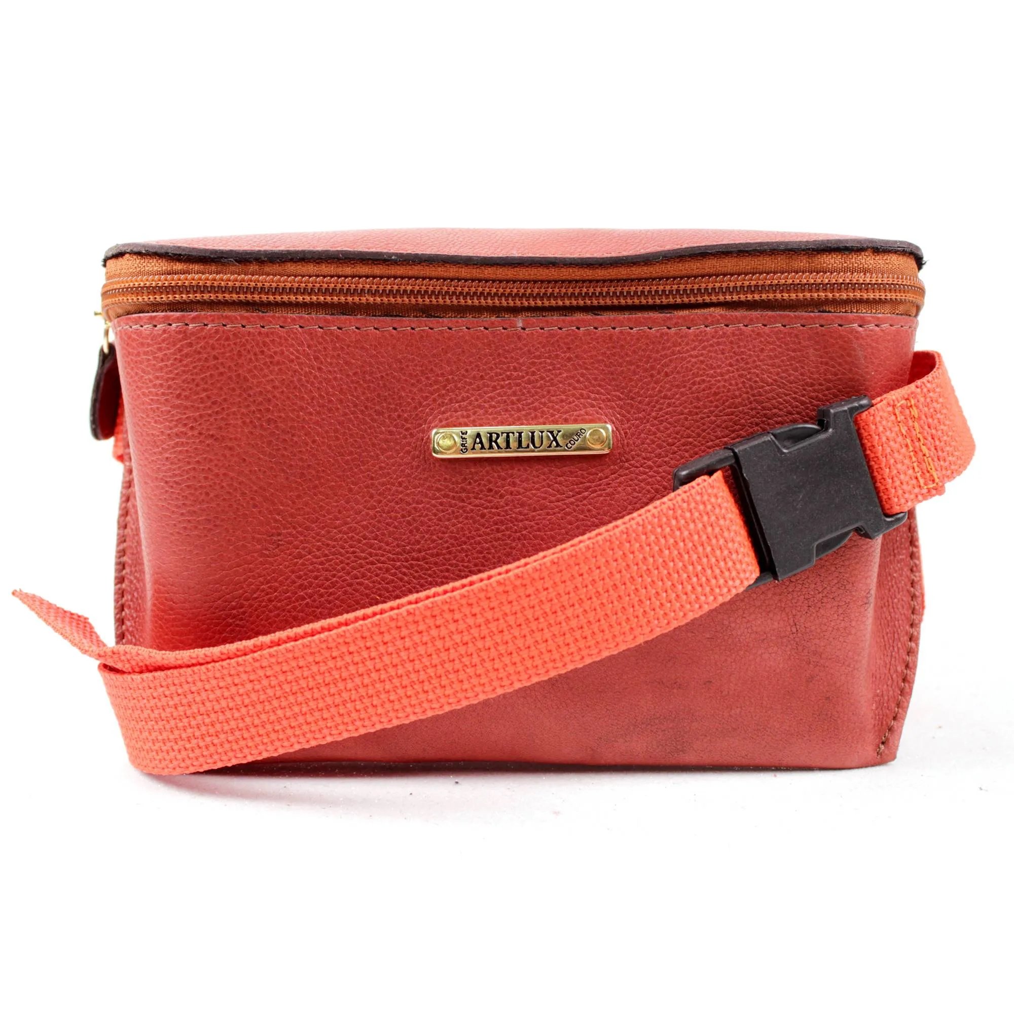 Pochete Guaiaca Colors em Couro Artlux 1347 Laranja 2