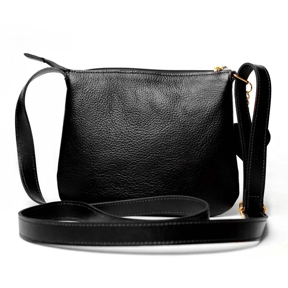 Bolsa Transversal em Couro Artlux 9060 Preto 3