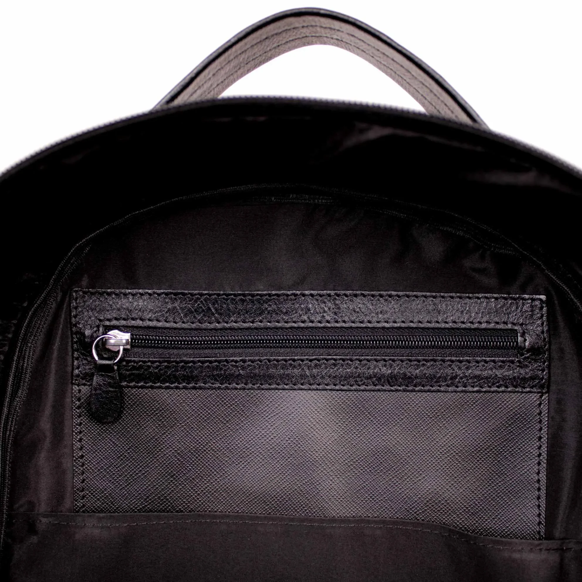 Mochila Executiva Casual em Couro Artlux 1423 Preto 4