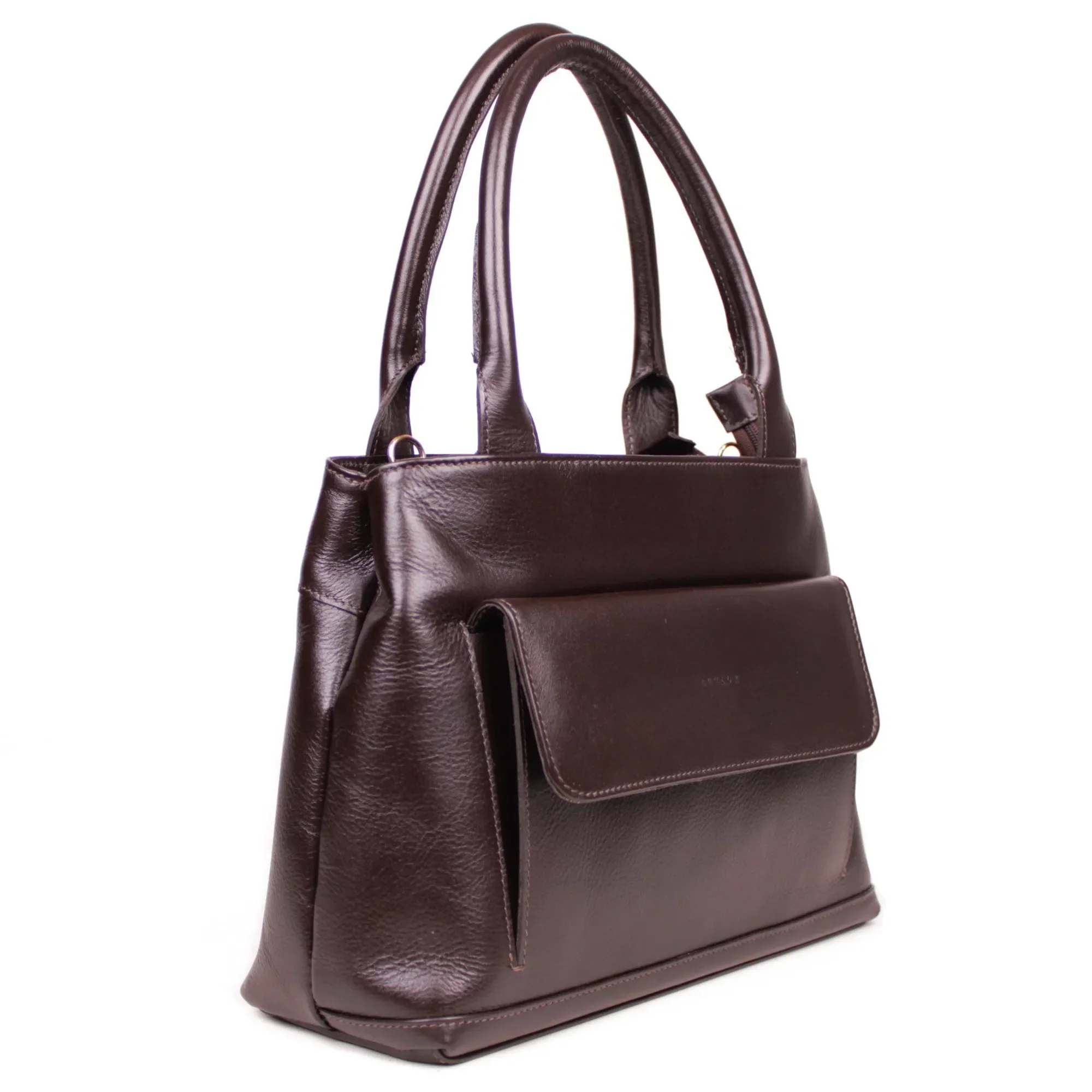 Bolsa Feminina de Ombro em Couro Artlux 9067 Café 2