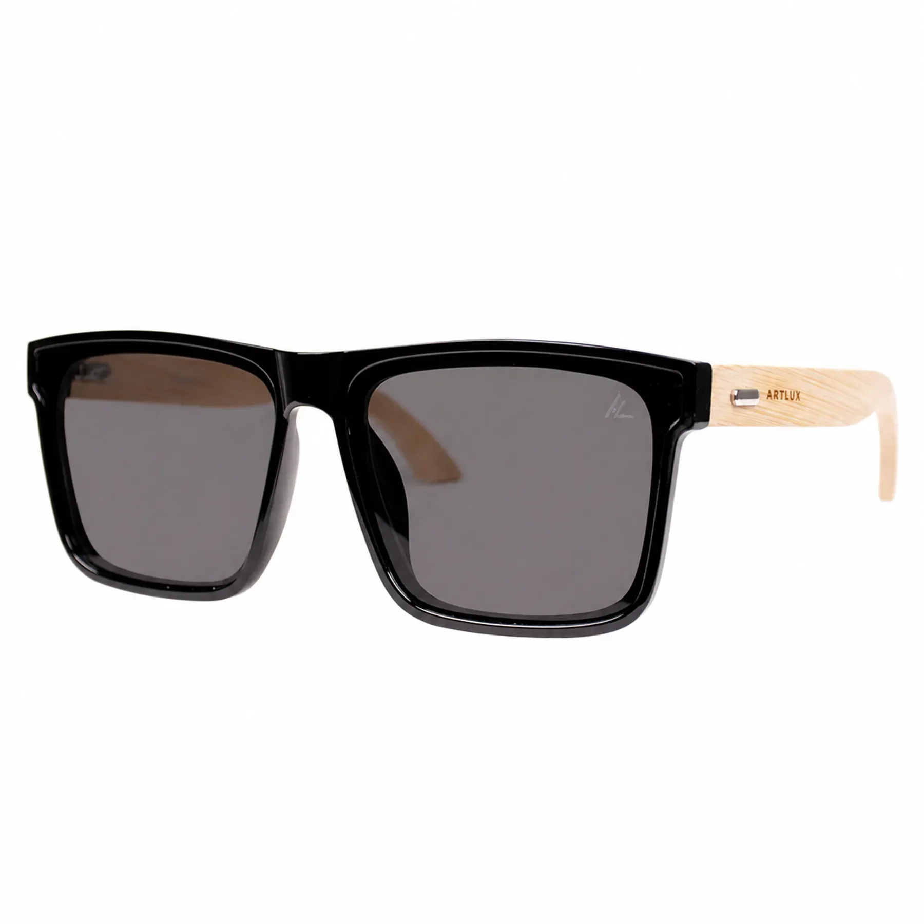 Oculos Artlux Nobuck Lente Marrom + Case Incluso UV400 Preto 2