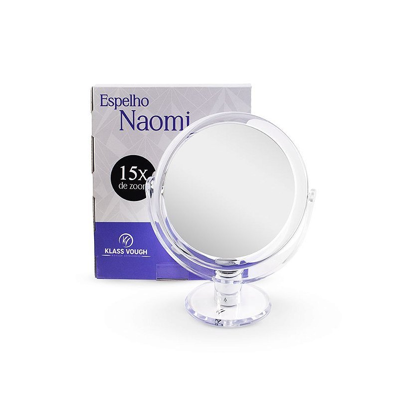Espelho De Aumento 15x Suporte Mesa Naomi BM-2918 ÚNICO 2