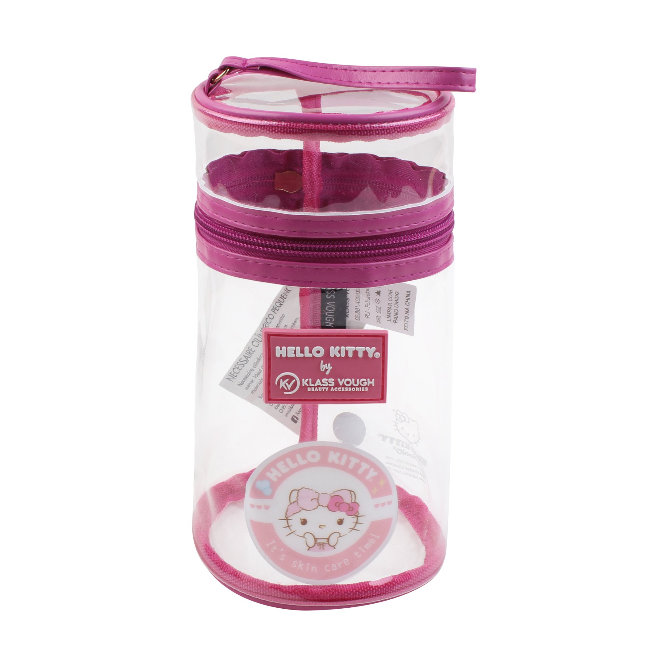 Necessaire Cilindrica Pequena Personagem Hello Kitty Compacta e Charmosa  KCHK-06SR