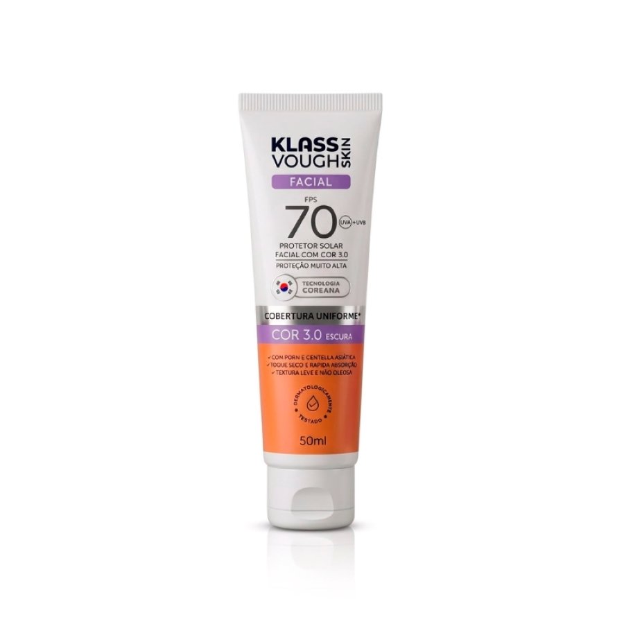 Protetor Solar Facial Cor 03 Escura FPS 70 50ml