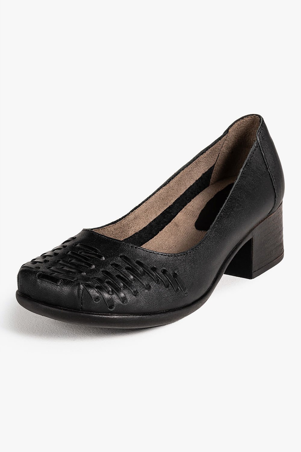 Scarpin Feminino Salto Médio Mundial Grace Preto 4