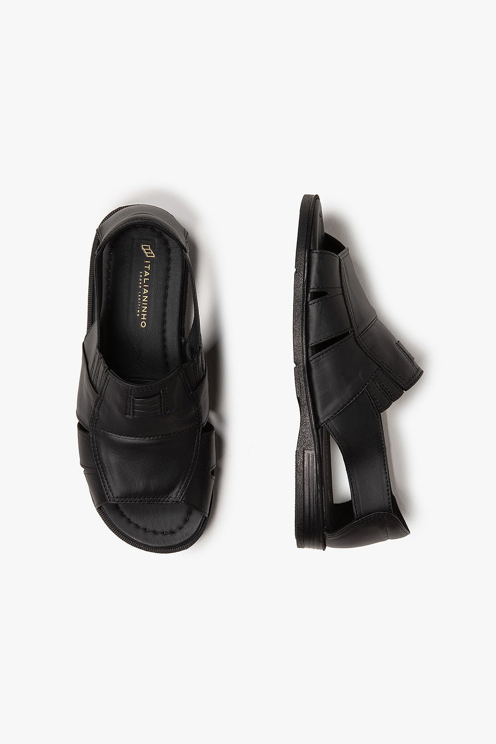 Sandália Masculina Papete Italianinho Hide Preto 3