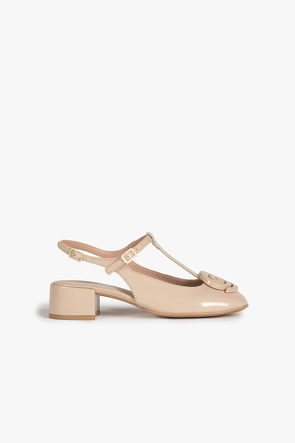 Sapato Feminino Slingback Mundial Seleste Bege 1
