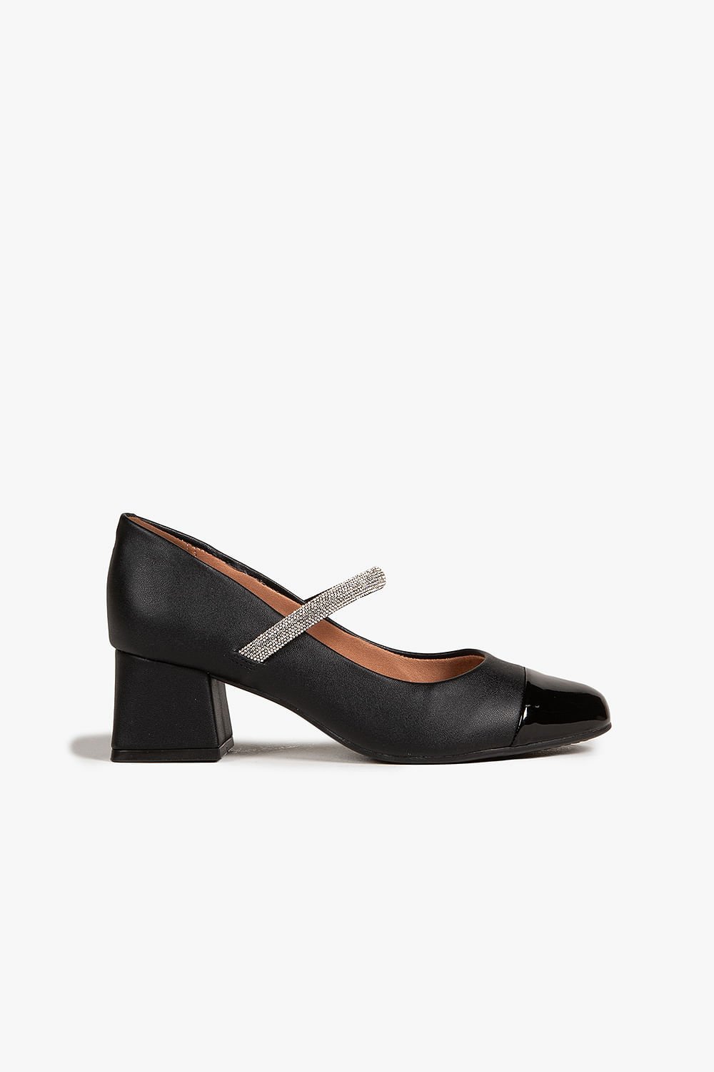 Sapato Feminino De Boneca Salto Médio Vizzano Briana Preto 1