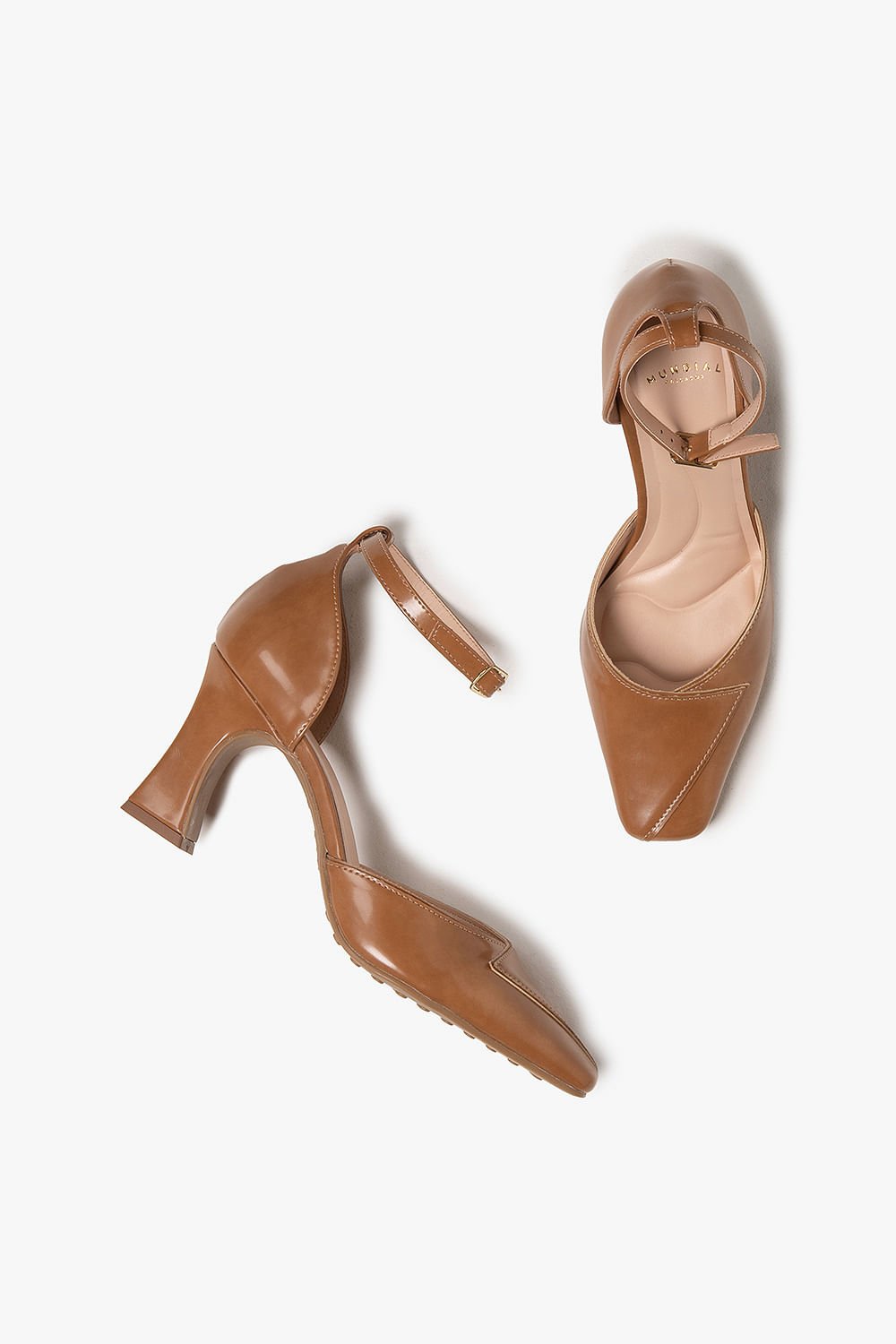 Sapato Feminino Salto Alto Mundial Emilie Caramelo 3