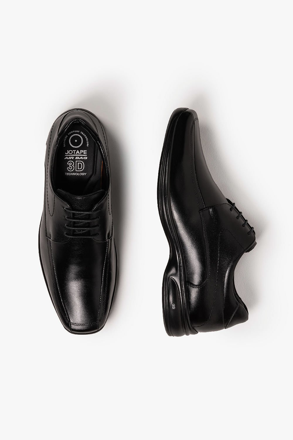 Sapato Masculino 3D Vision Jota Pe Preto 3