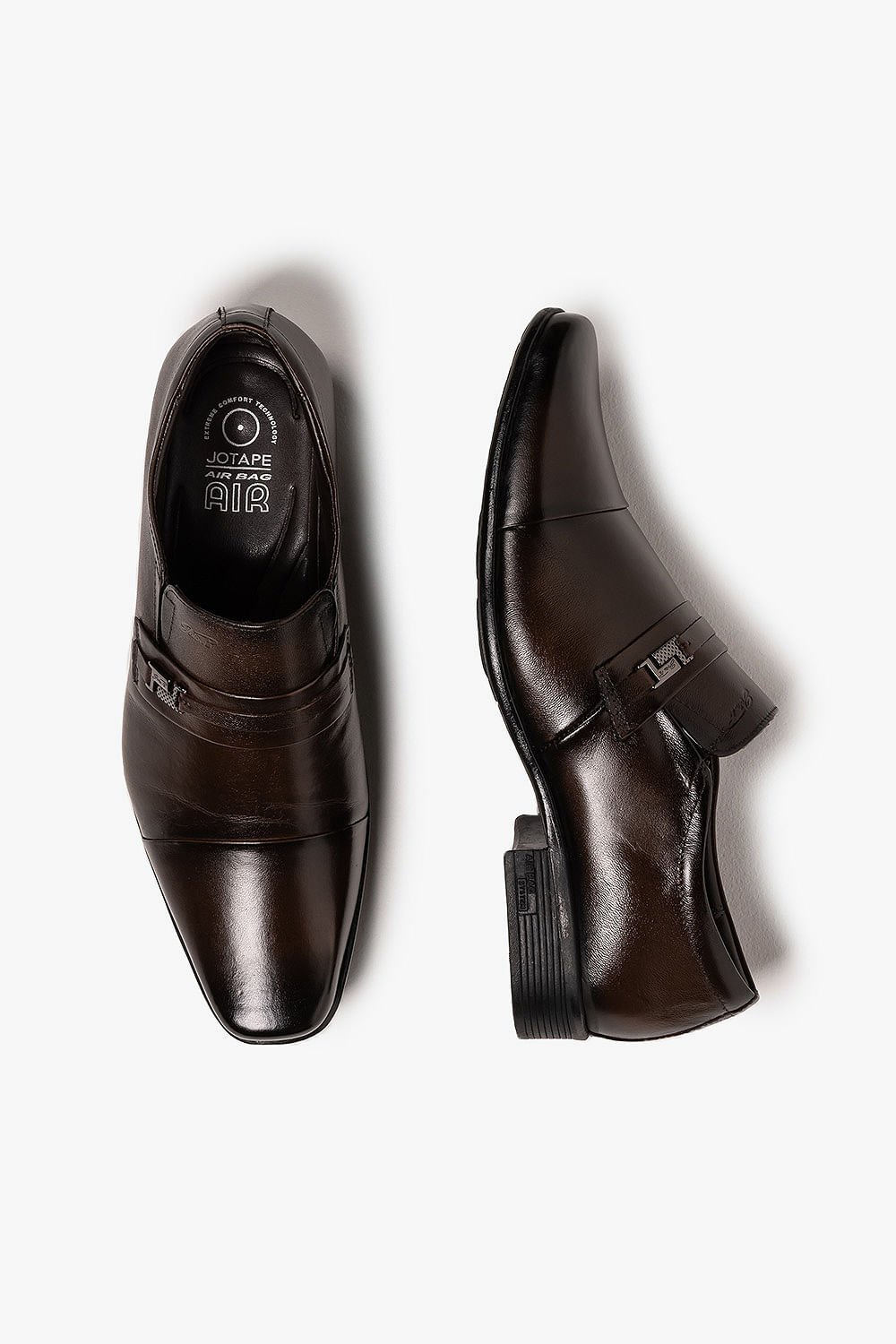 Sapato Social Masculino Jota Pe Air Winner Sport Marrom 3