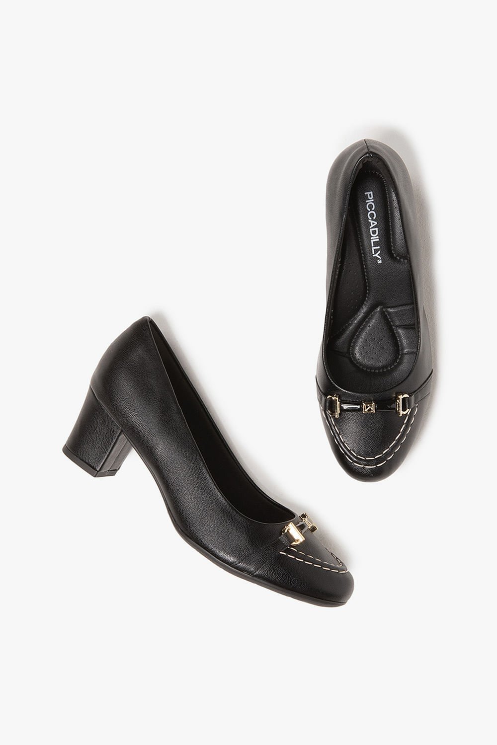 Conforto Feminino Salto Médio Piccadilly Umbridge Preto 3