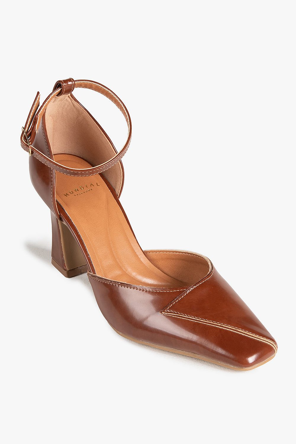 Sapato Feminino Salto Alto Mundial Emilie Marrom 4