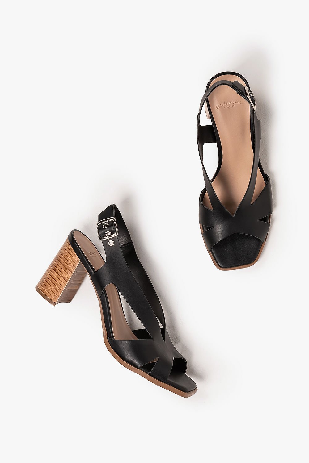 Sandália Feminina Salto Alto Mundial Kely Preto 3