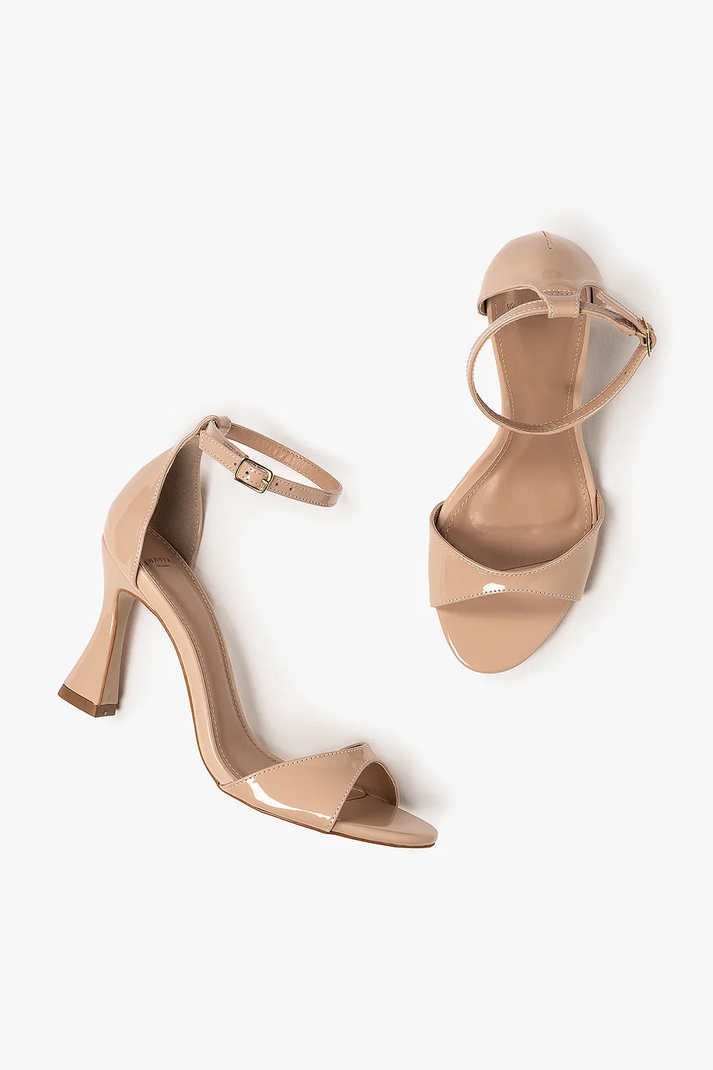 Sandália Feminina Salto Alto Mundial Maiane Bege 3