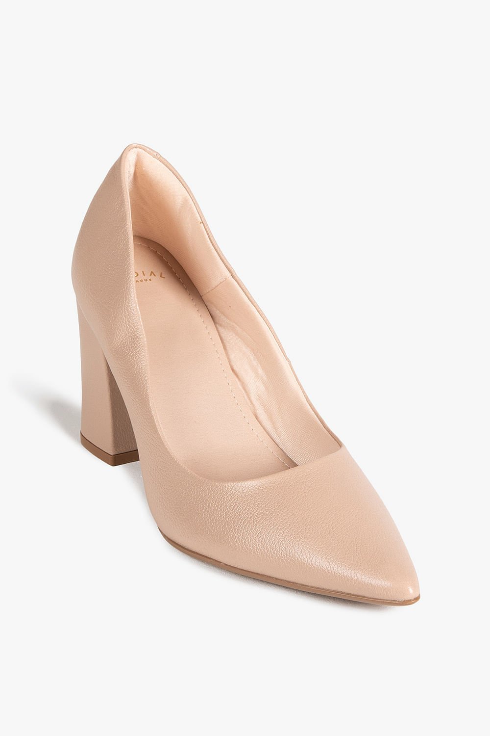 Scarpin Feminino Salto Alto Mundial Aryel Bege 4