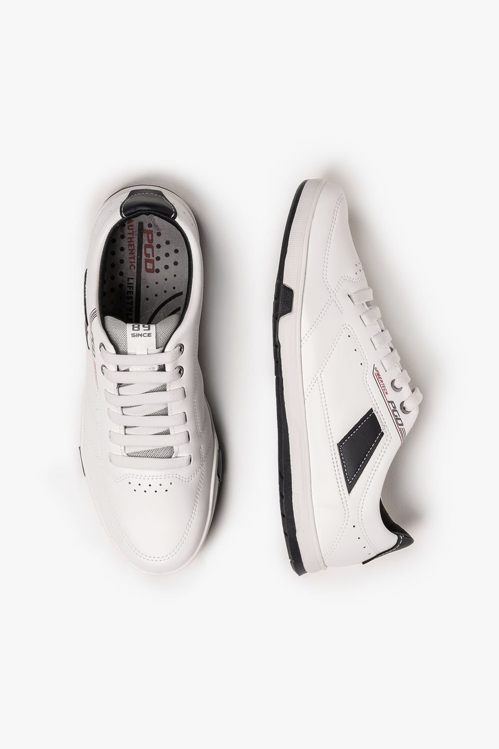 Sapatênis Masculino Pegada Microfibra Branco 3