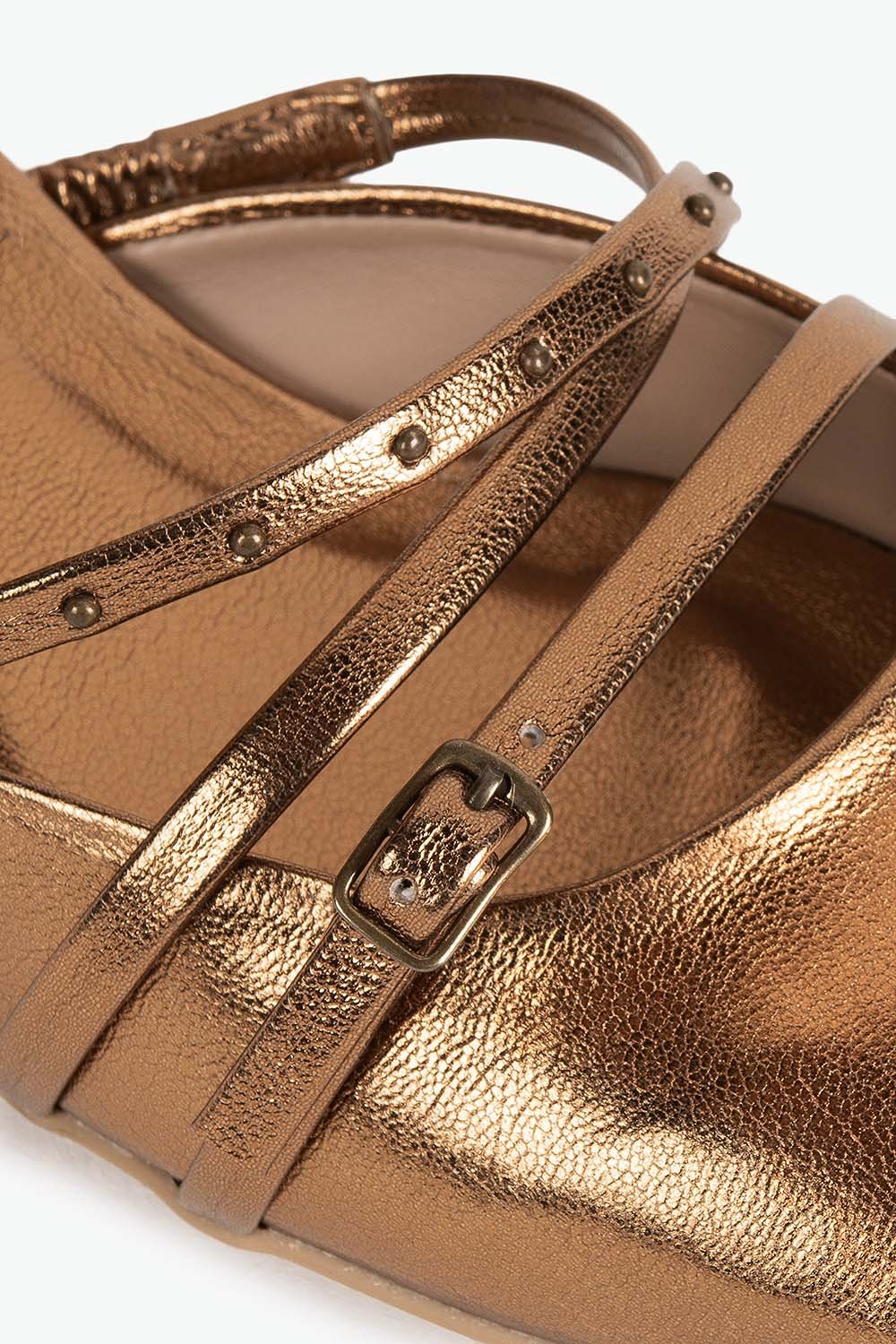 Sapato Feminino Alto Médio Mundial Kamille Bronze 3