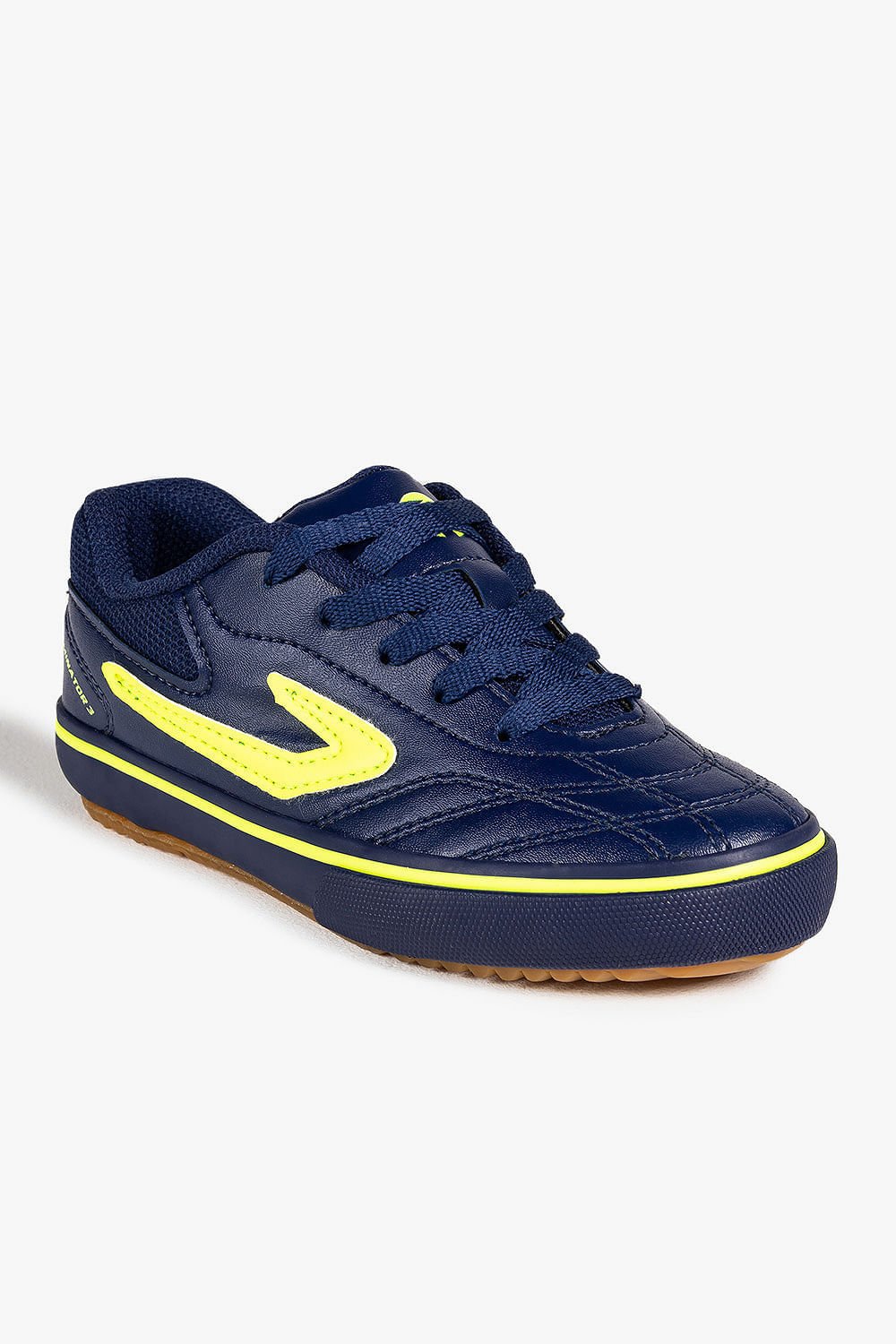 Chuteira Infantil Topper Dominator Juvenil Azul/Amarelo 2