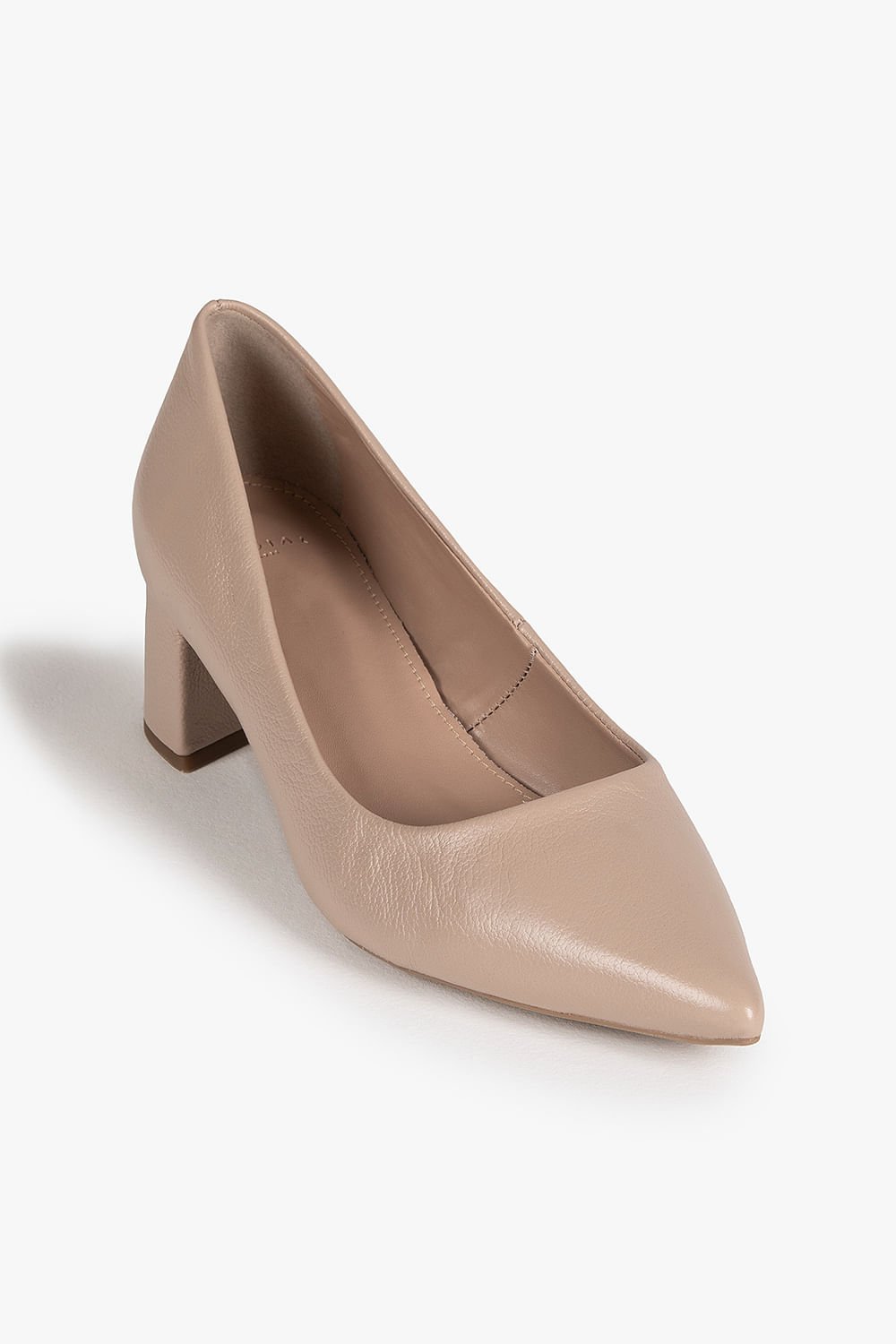 Scarpin Feminino Salto Médio Mundial Judyth Bege 2