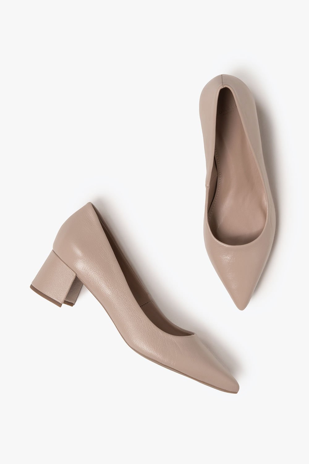 Scarpin Feminino Salto Médio Mundial Judyth Bege 3