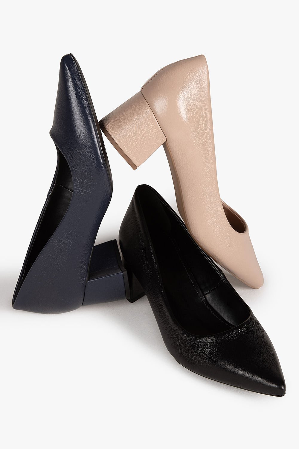 Scarpin Feminino Salto Médio Mundial Judyth Bege 4