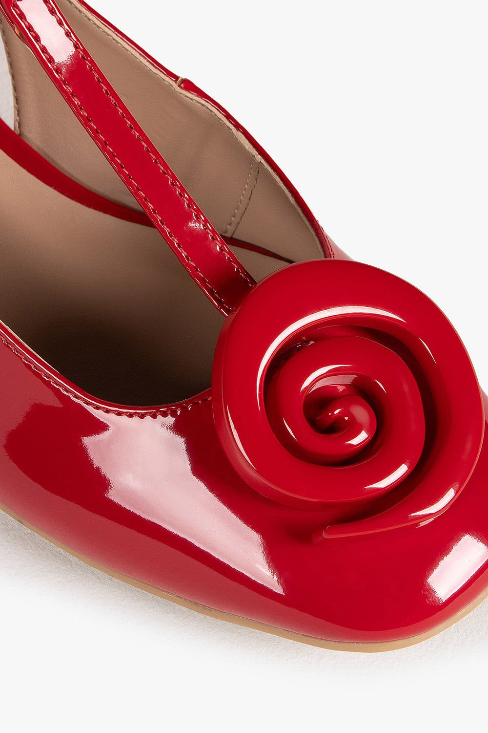 Sapato Feminino Slingback Mundial Seleste Vermelho 3