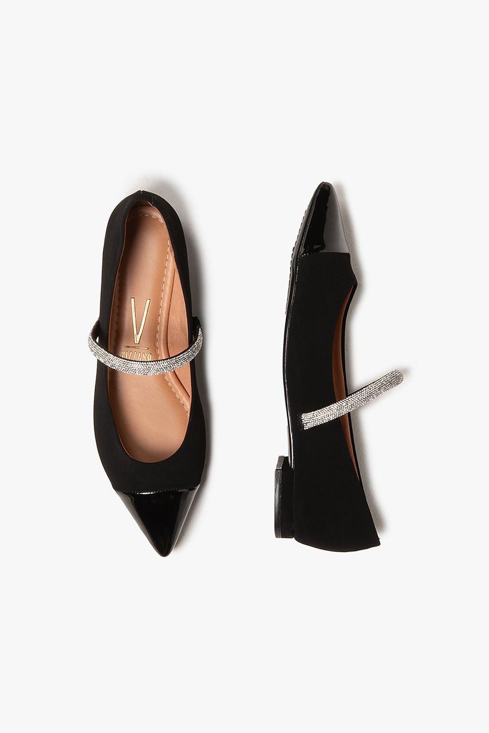 Sapatilha Feminina Tiras Vizzano Valerie Preto 3