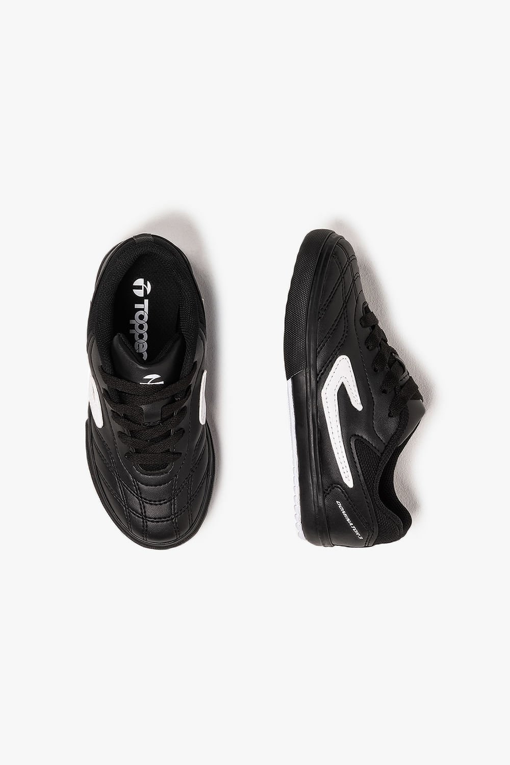 Chuteira Infantil Topper Dominator Juvenil Preto/Branco 3