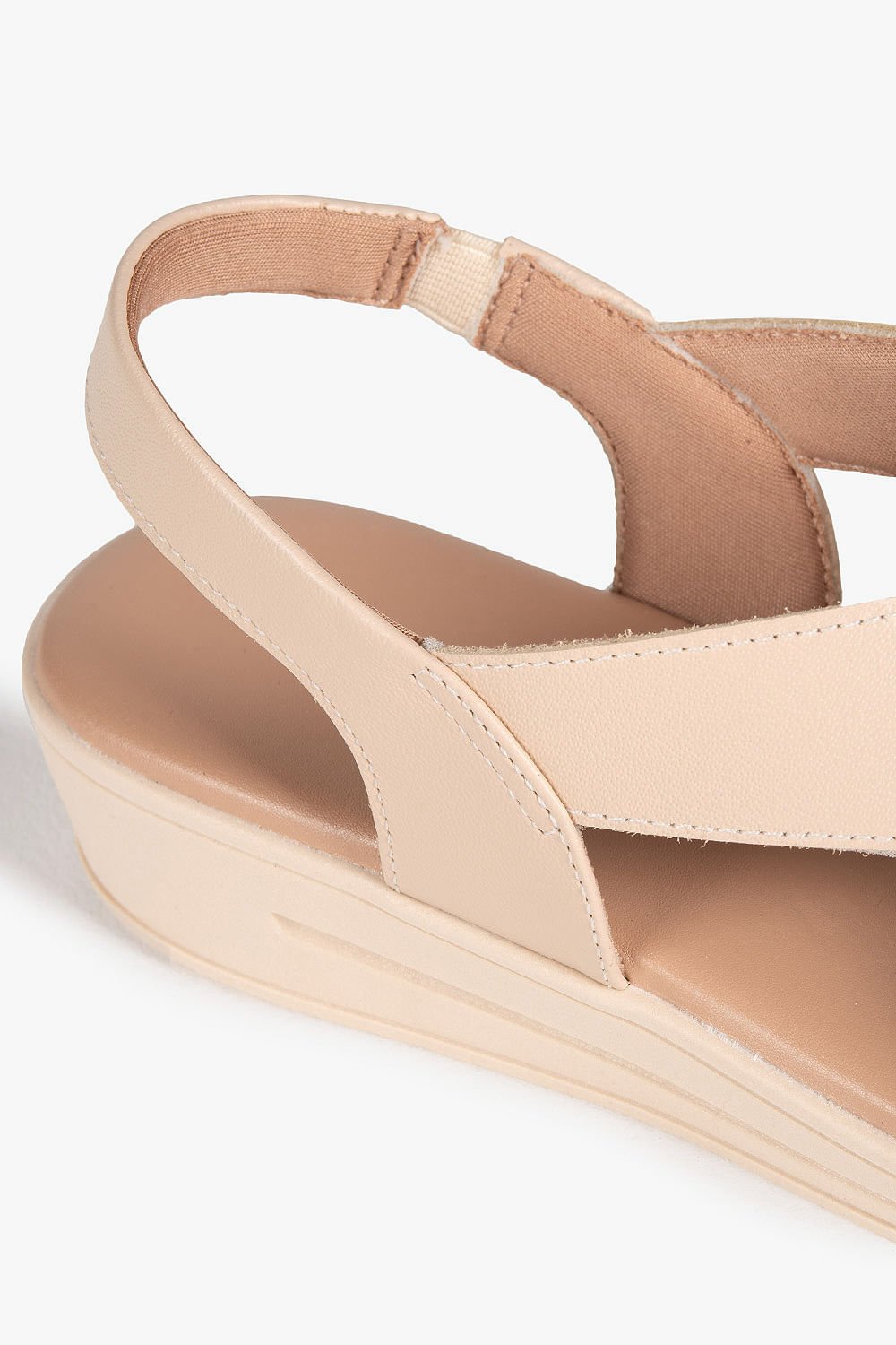 Sandália Feminina Papete Usaflex Noema Bege 2