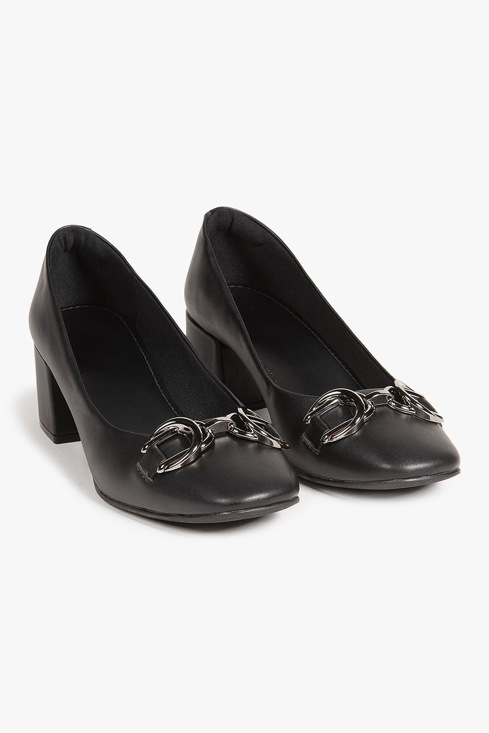 Sapato Feminino Alto Médio Mundial Gertrude Preto 4