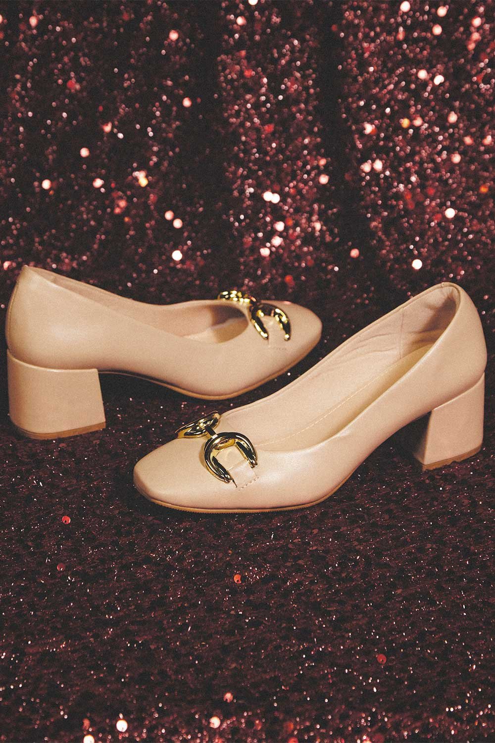 Sapato Feminino Alto Médio Mundial Gertrude Bege 3