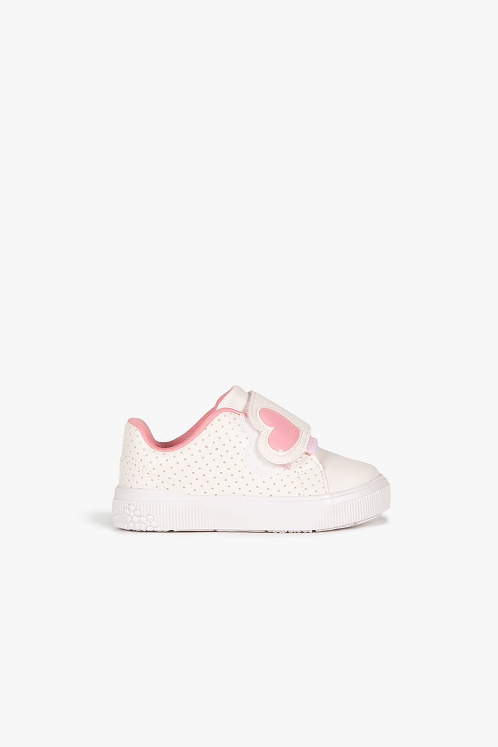 Tênis Infantil Pampili Tinne Branco/Rosa 2