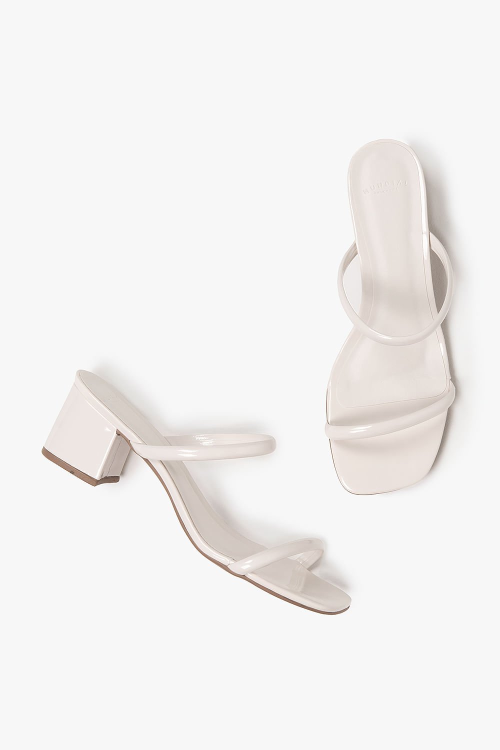 Tamanco Feminino Salto Médio Mundial Jules Branco 3