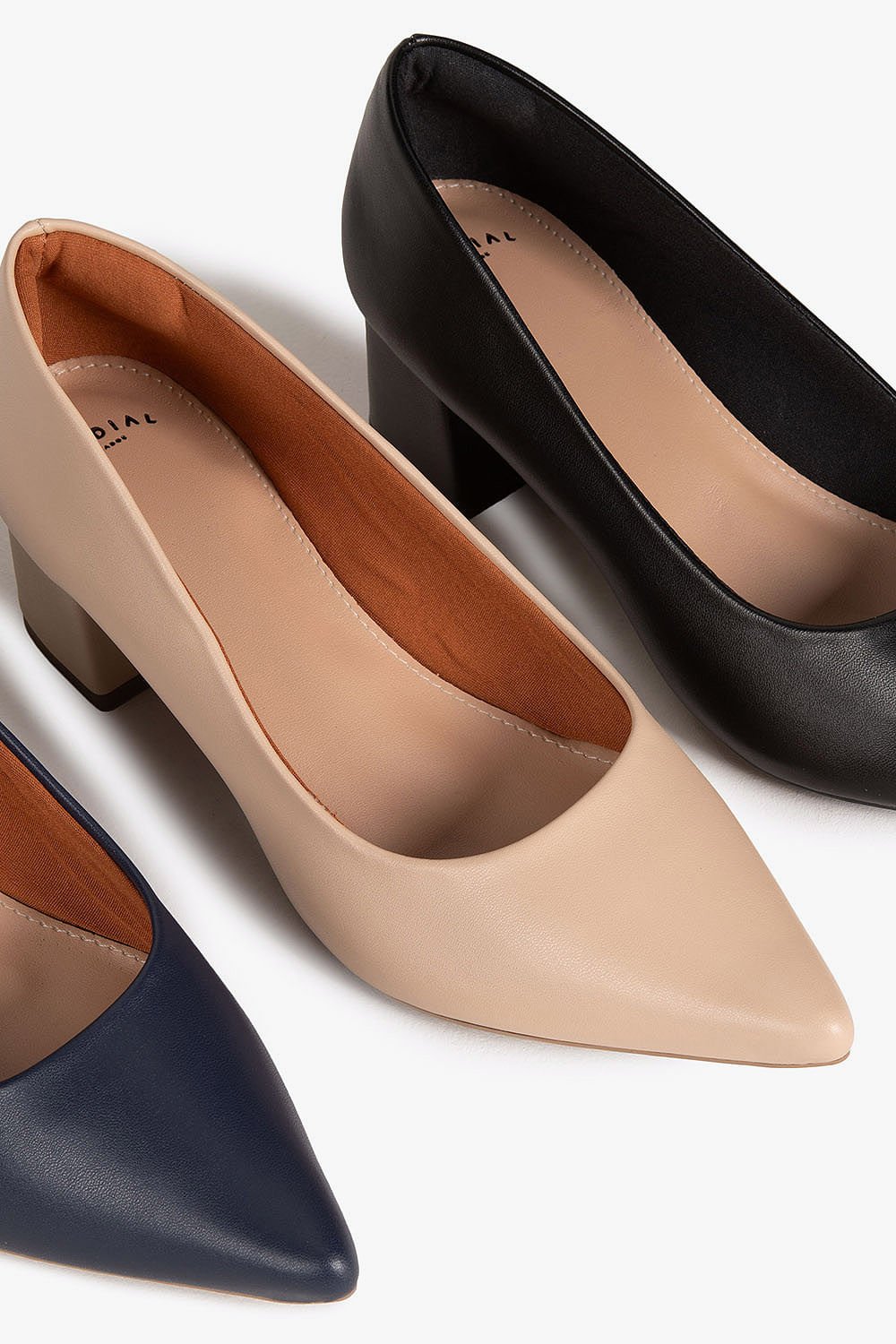 Sapato Feminino Salto Médio Mundial Dorothy Bege 4