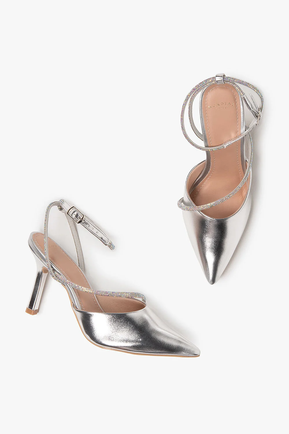 Scarpin Feminino Slingback Mundial Bailey Prata 6