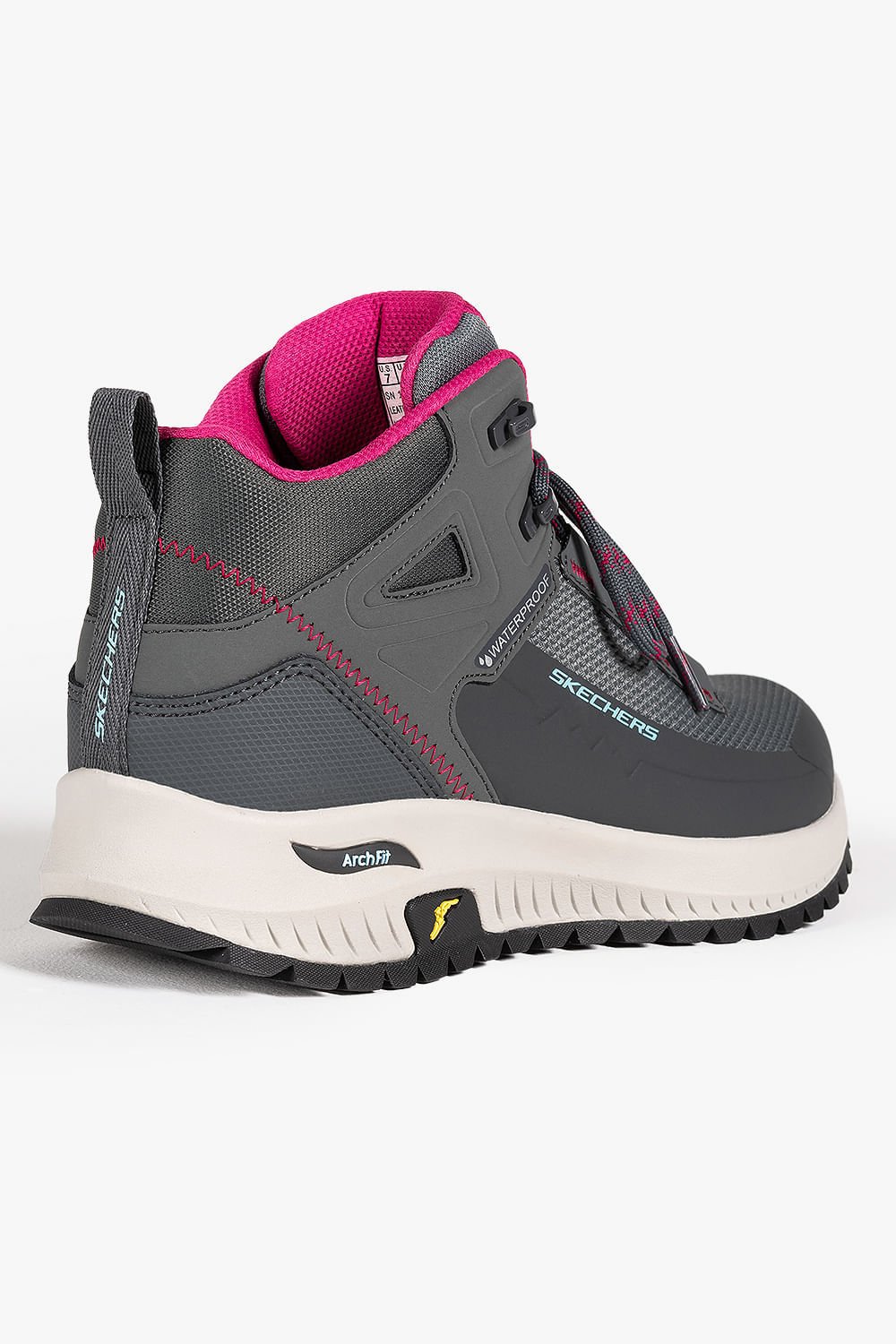 Bota Skechers Arch Fit Discover Feminina Cinza/Rosa 9